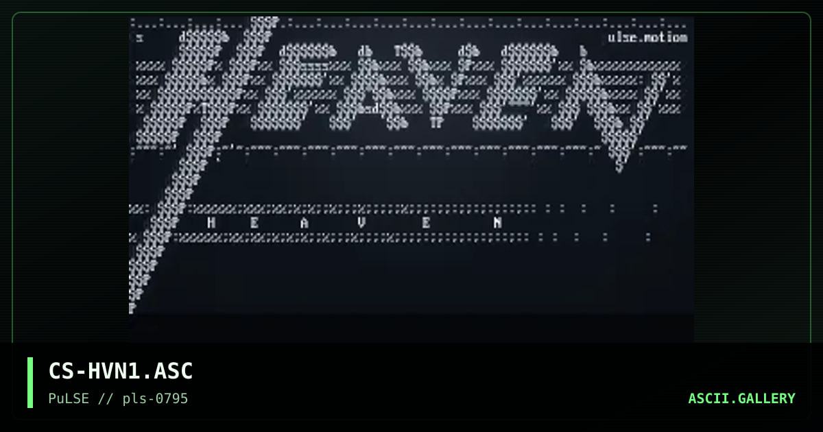 Heaven, by coleslaw, 1995
