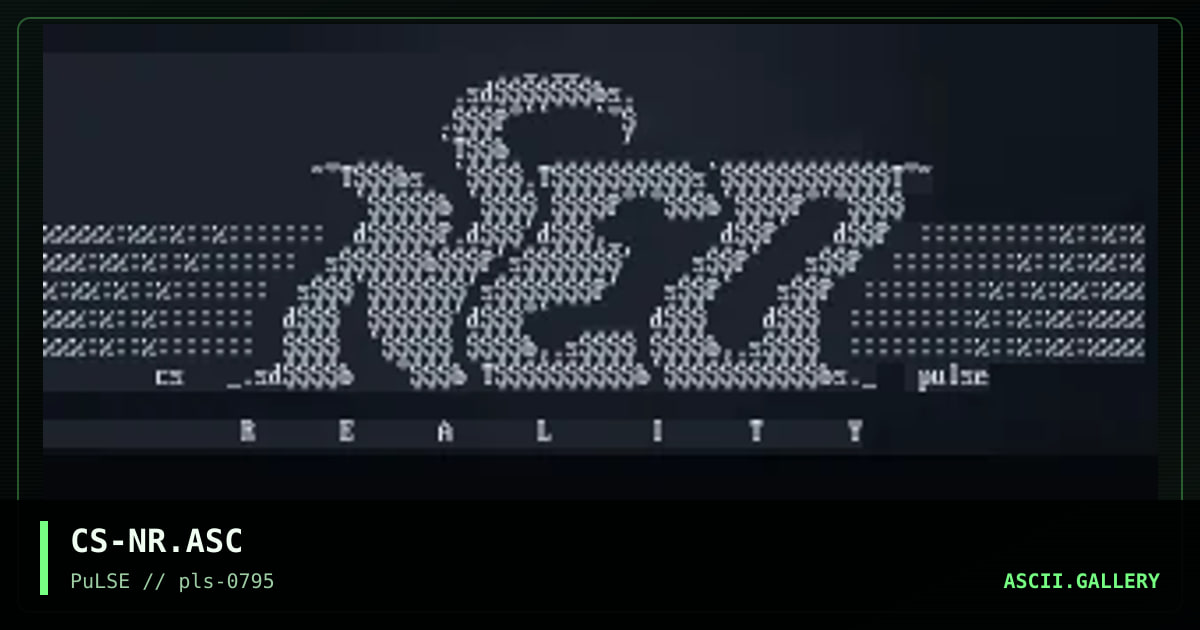 Neo Reality, by coleslaw, 1995