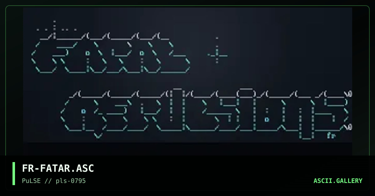 Fatal Repulsions, by fractal, 1995