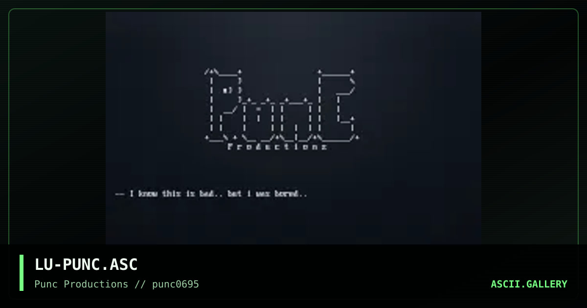 PunC Logo, by luptin, 1995