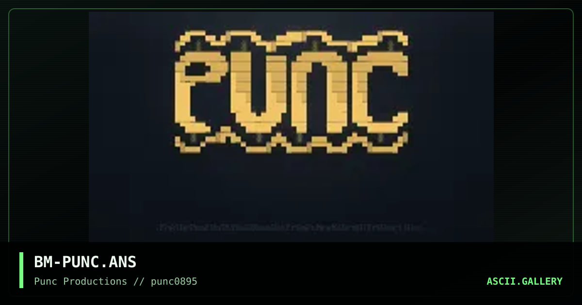 punc logo, by buddha monk, 1995