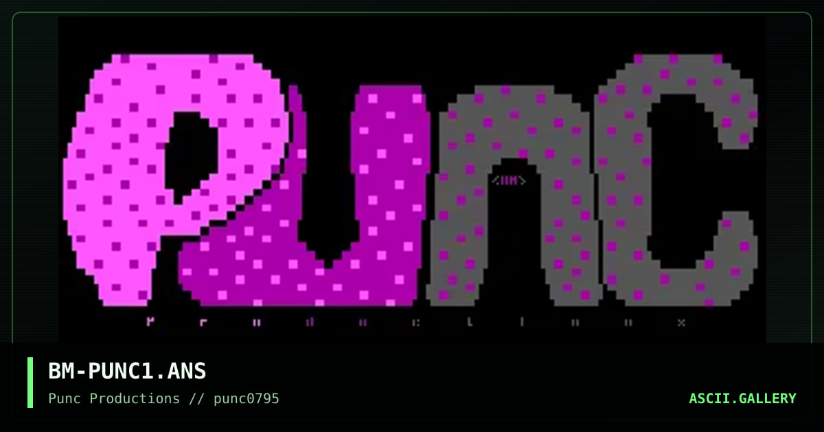 punc logo, by buddha monk, 1995