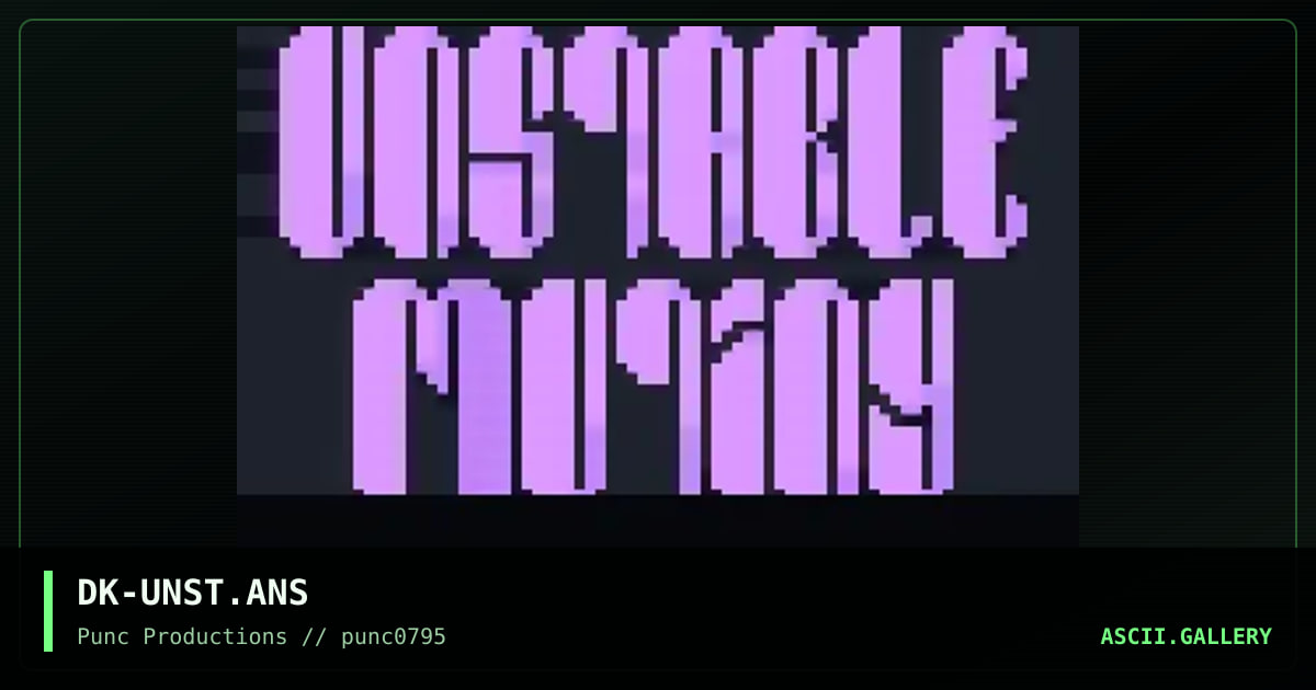 unstable mutiny, by dragoon kain, 1995