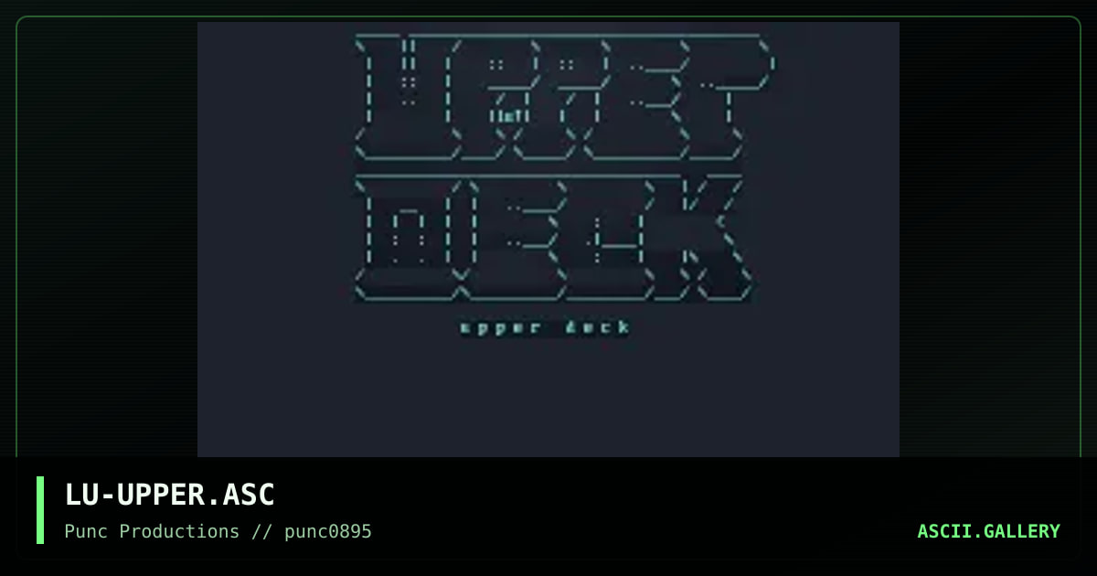 upper deck, by luptin, 1995