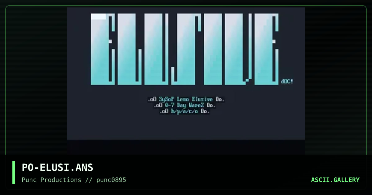 elusive, by poseidon, 1995