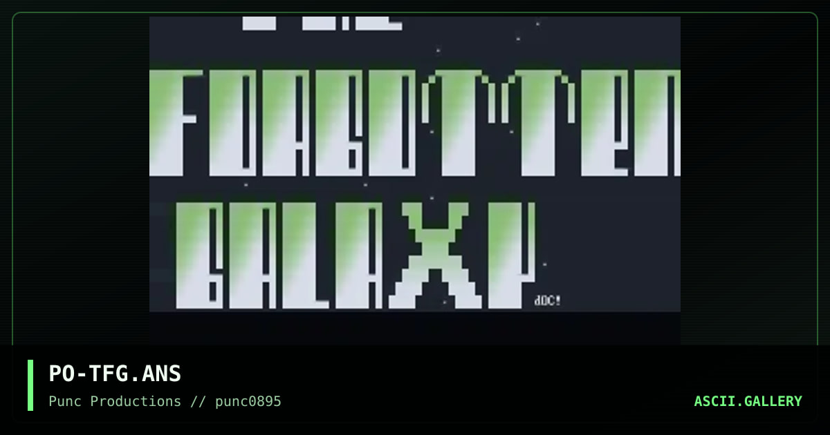 the faraway galaxy, by poseidon, 1995