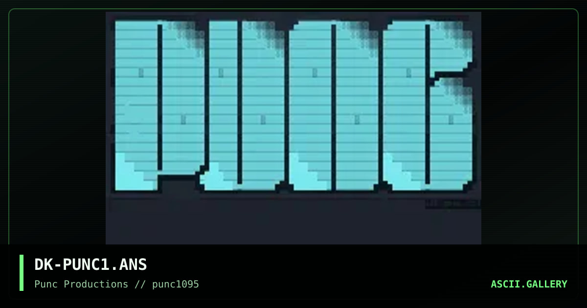 punc productions, by dragoon kain, 1995