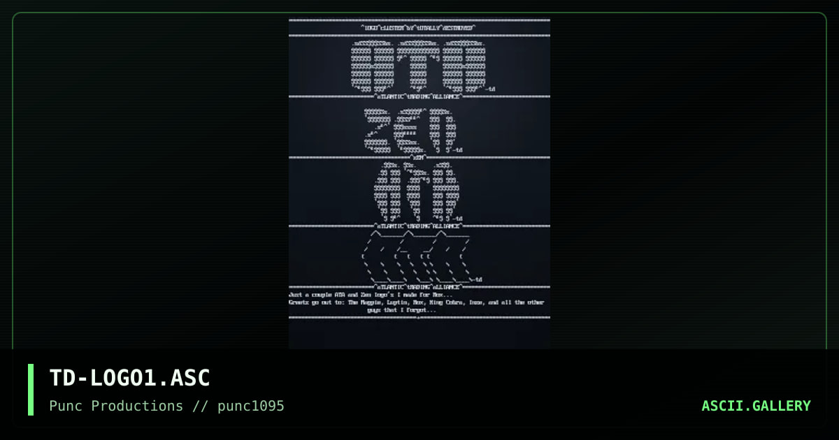 logo cluster #1, by totally destroyed, 1995