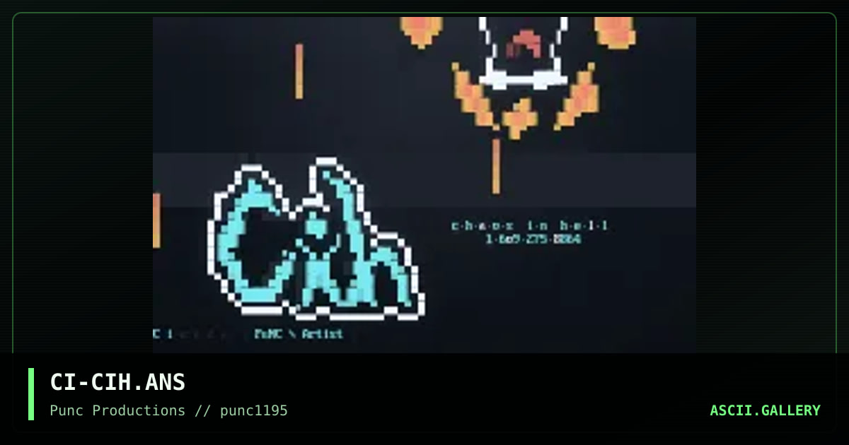 chaos in hell, by cicada, 1995