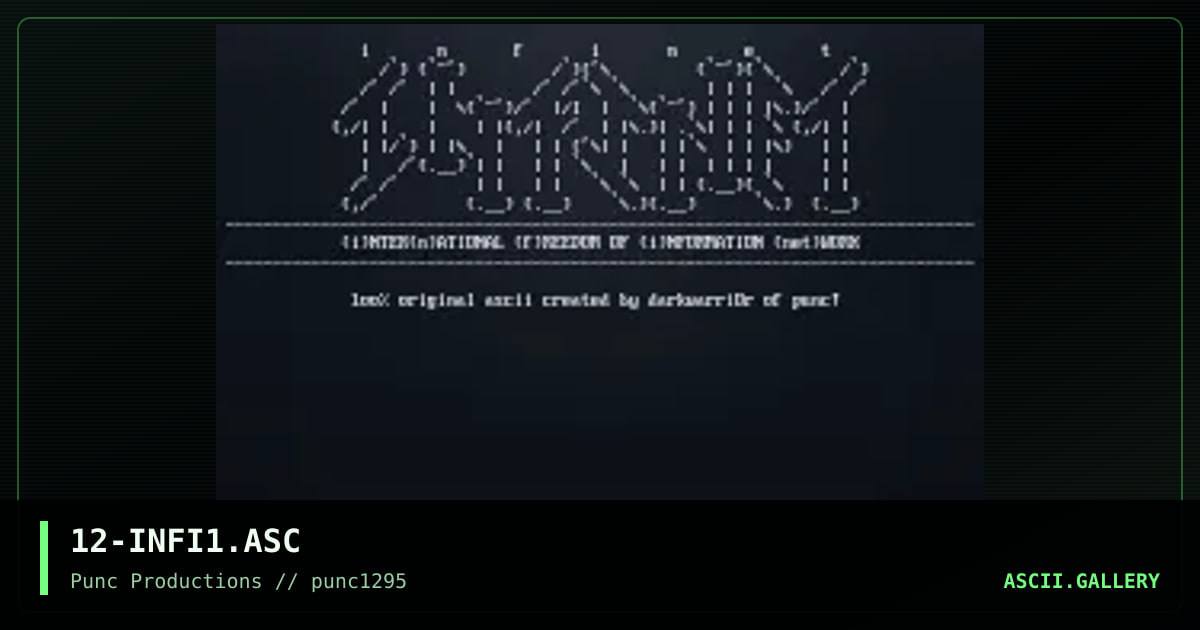 infinet, by darkwarrior, 1995