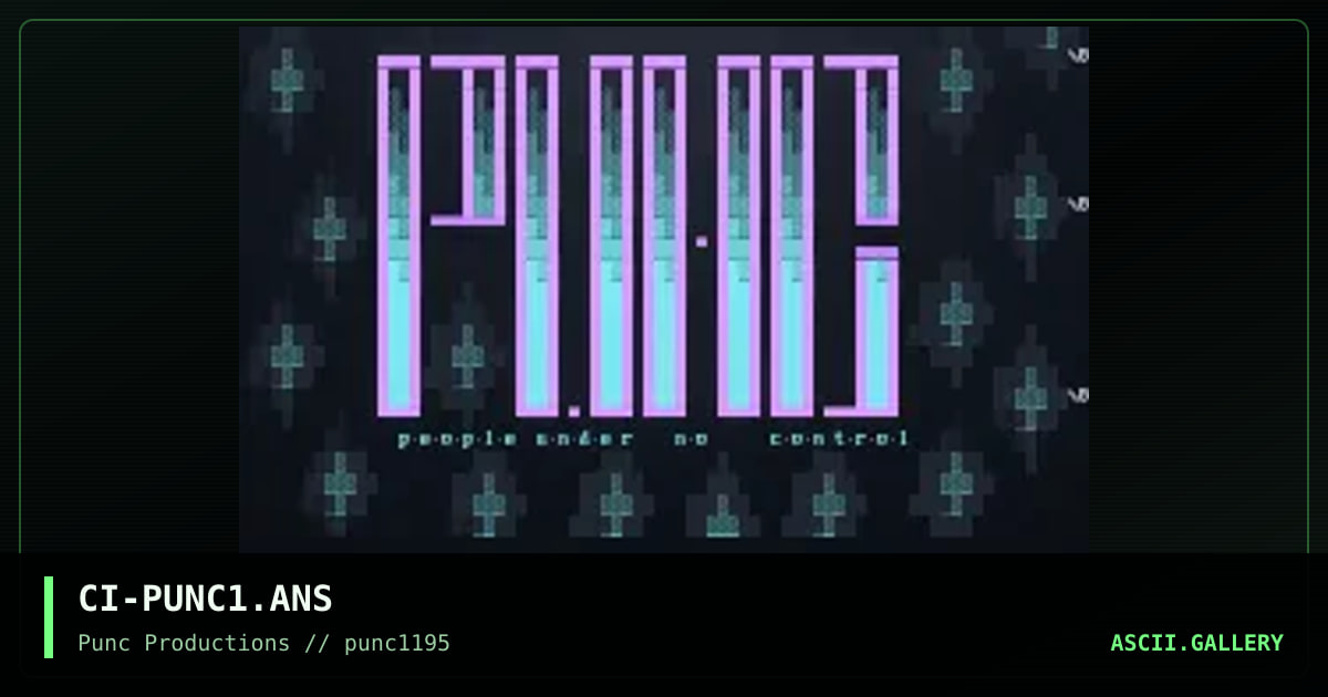 punc productions, by cicada, 1995