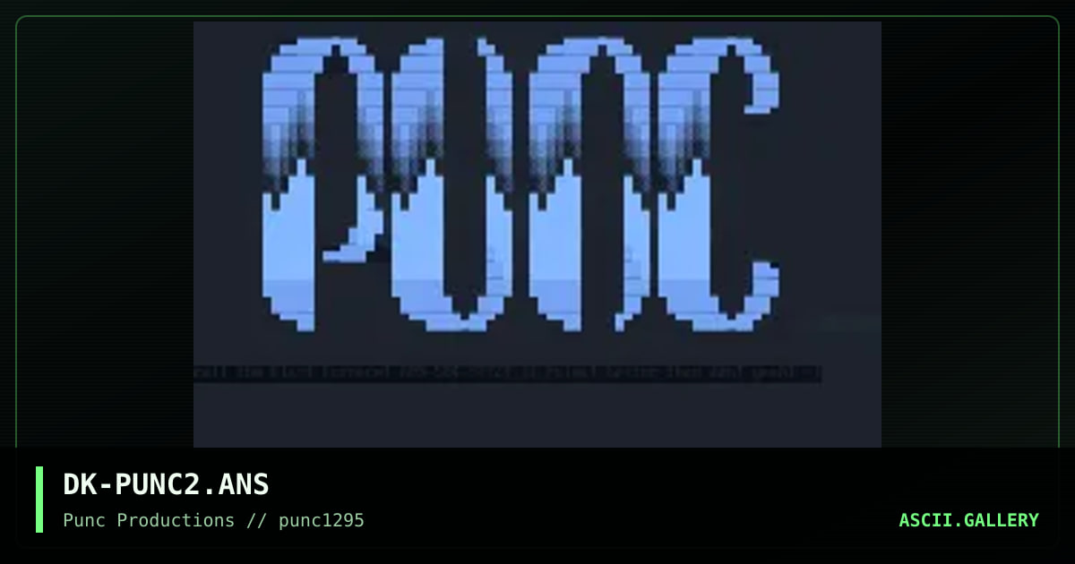 punc productions, by dragoon kain, 1995