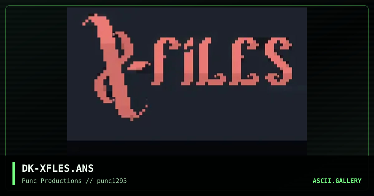 x-files, by dragoon kain, 1995