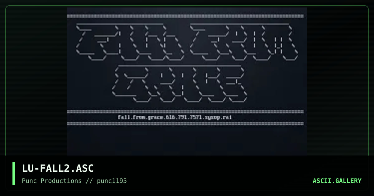 fall from grace #2, by luptin, 1995