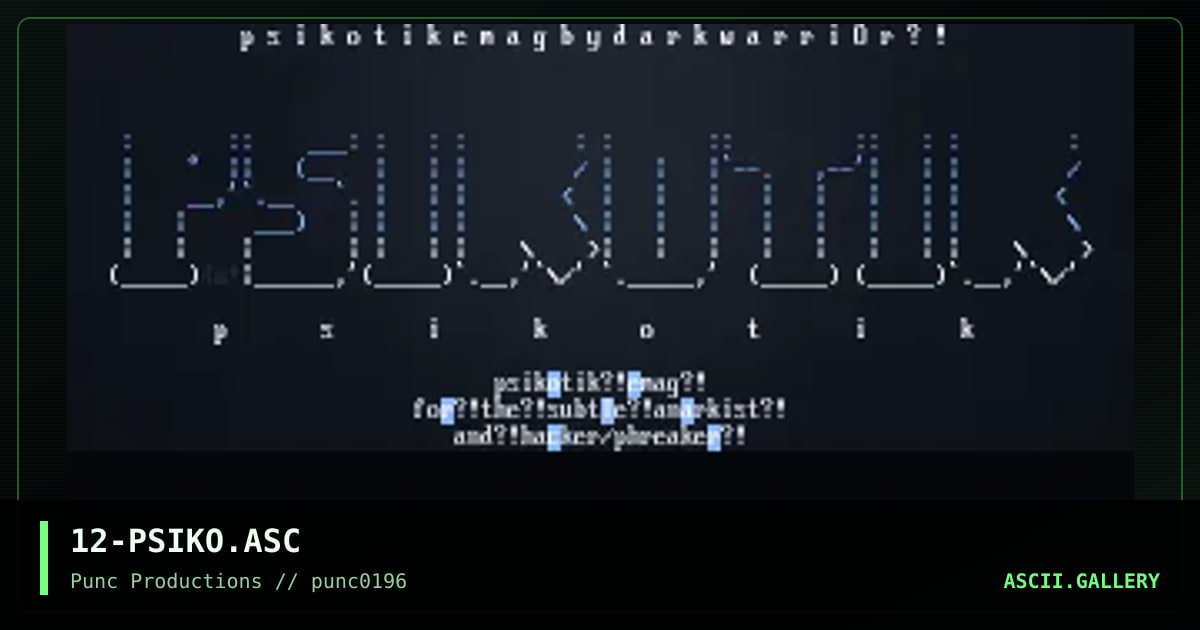 psikotik emag, by darkwarrior, 1996