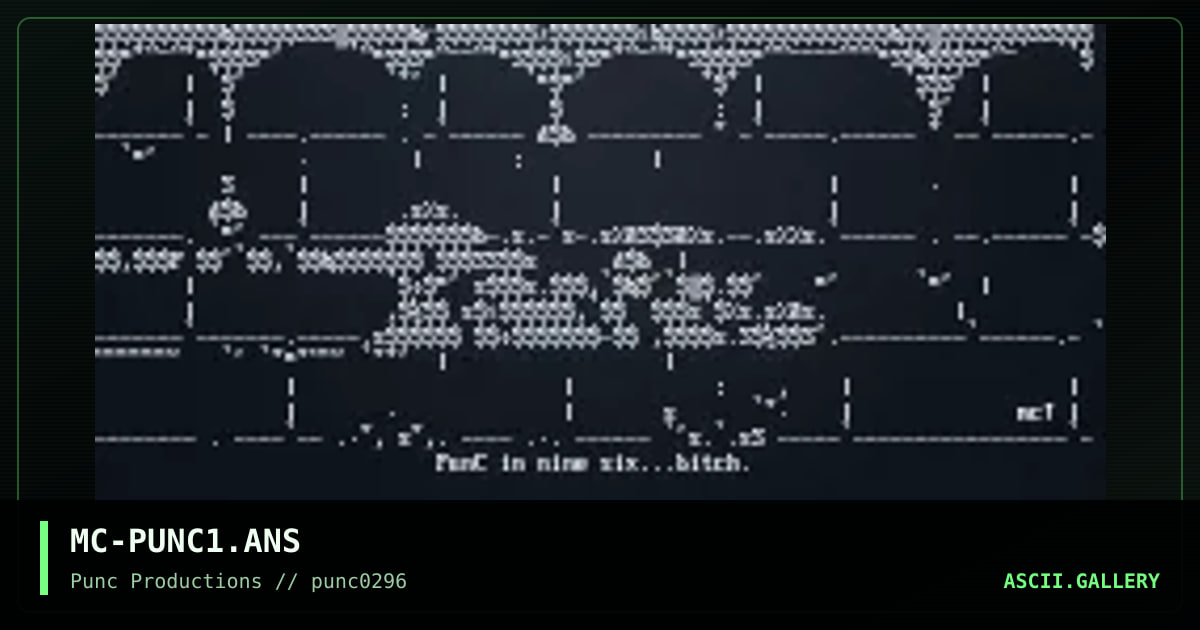 punc productions, by mea culpa, 1996
