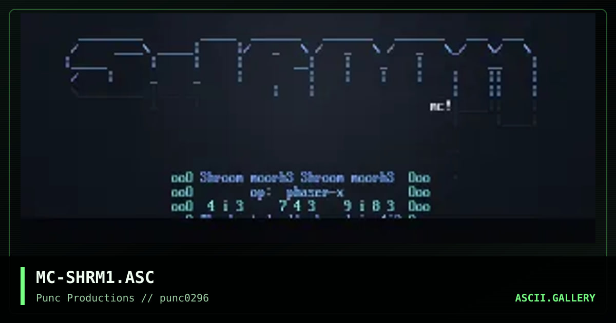 shroom, by mea culpa, 1996