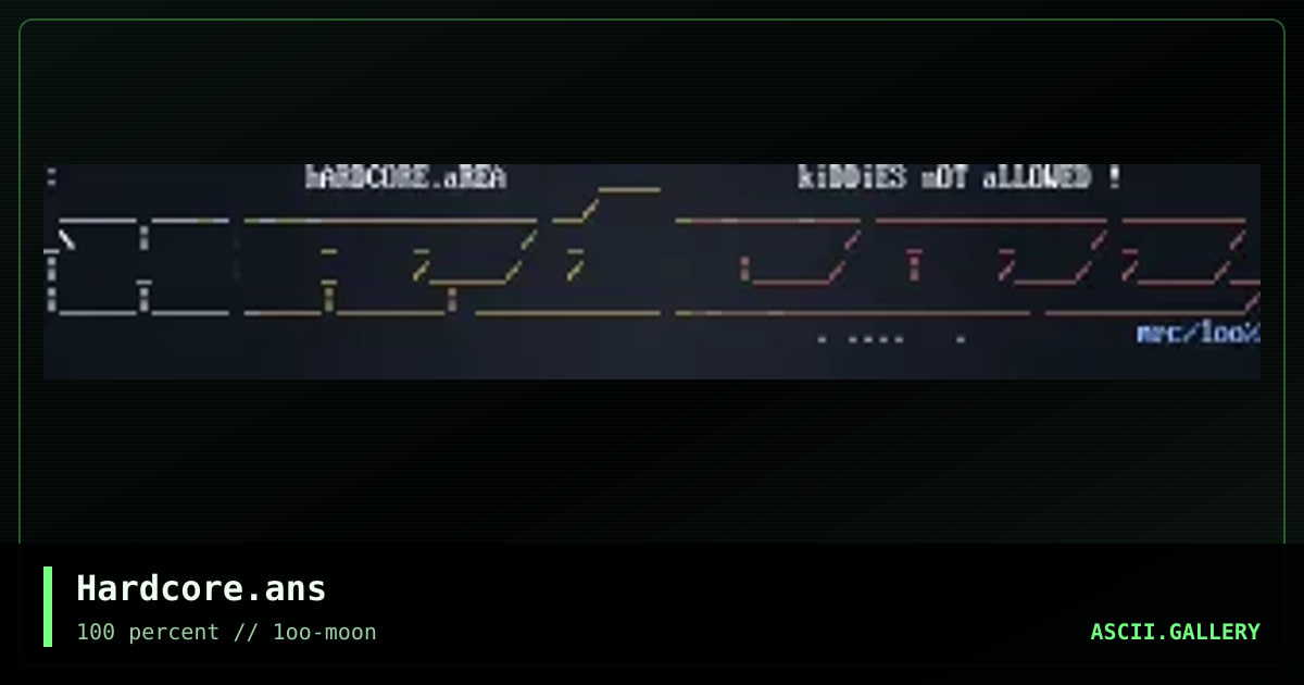 Hardcore.ans, by miracle, 1997