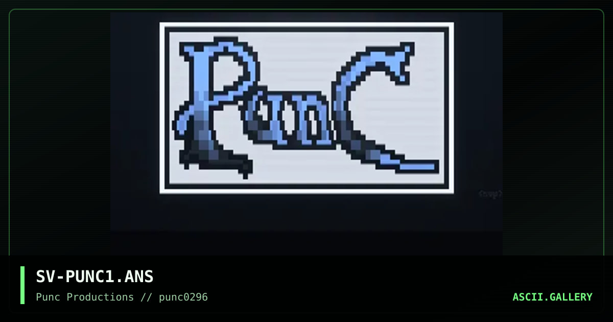 punc productions, by shiva, 1996