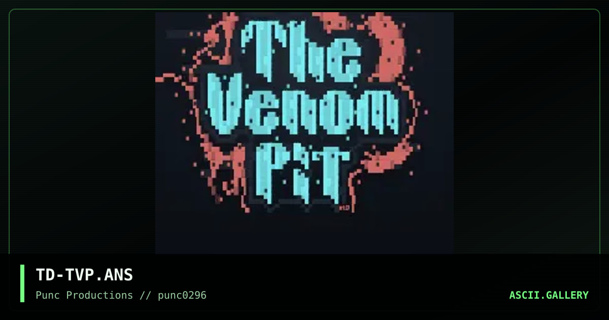 the venom pit, by totally destroyed, 1996