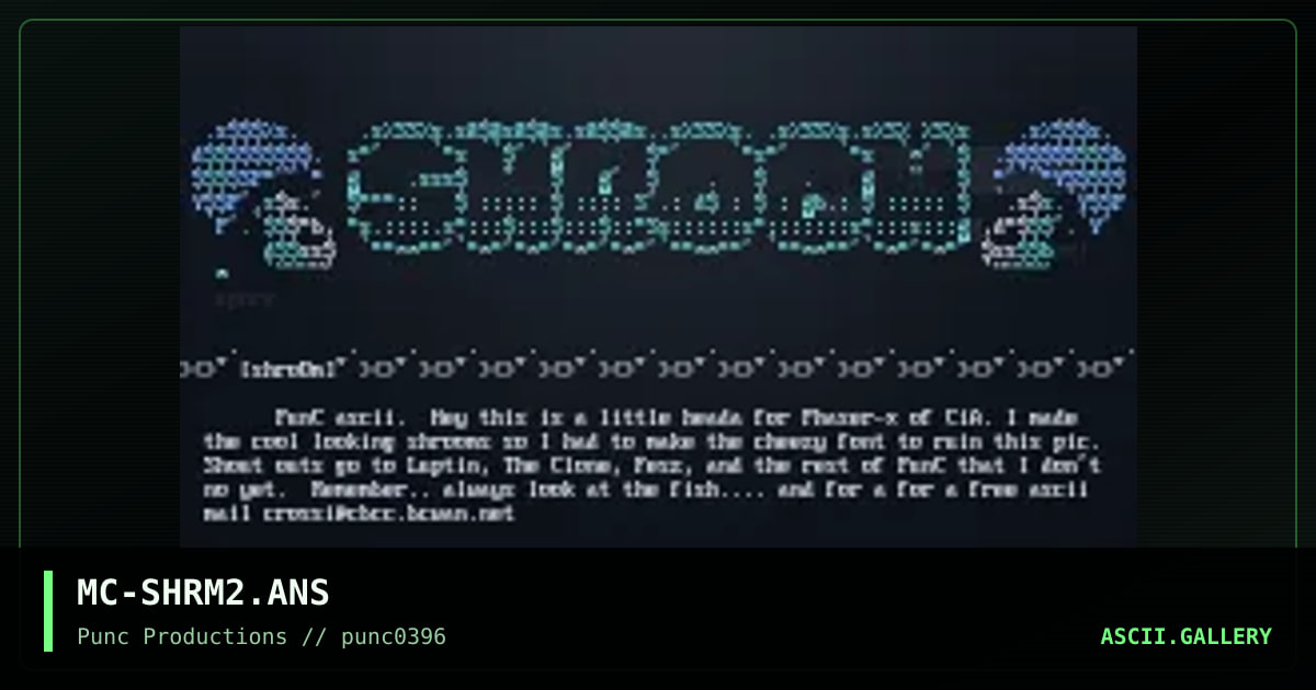 Shroomity-Shroom, by mea culpa, 1996