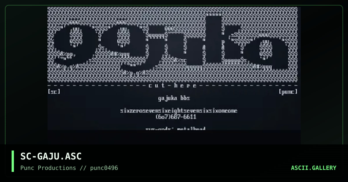gajuka, by soul crusher, 1996