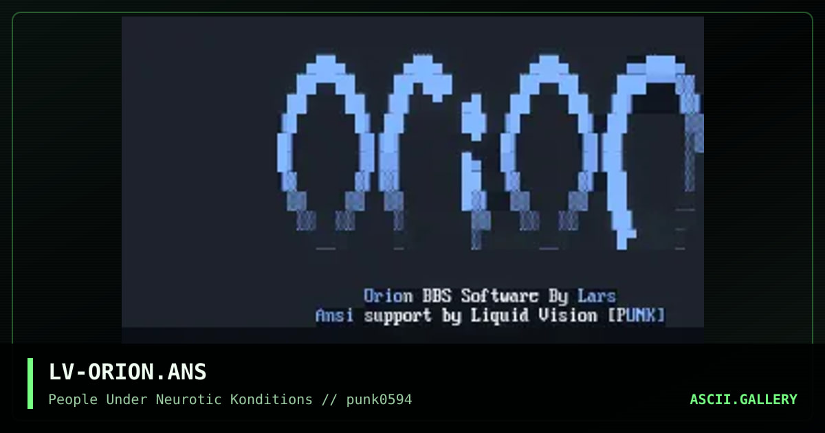 LV-ORION.ANS, by liquid vision, 1994