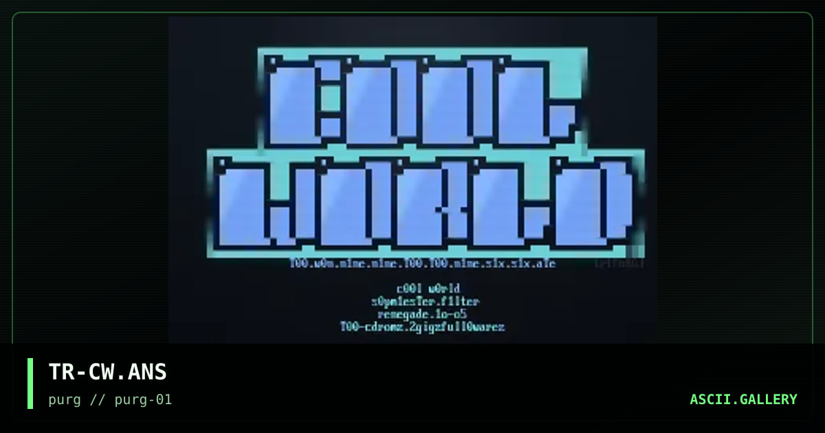 TR-CW.ANS, by the reaper, 1996
