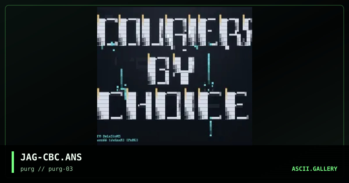 JAG-CBC.ANS, by jaguar, 1996