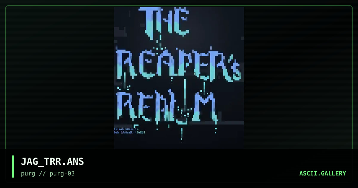 JAG_TRR.ANS, by jaguar, 1996