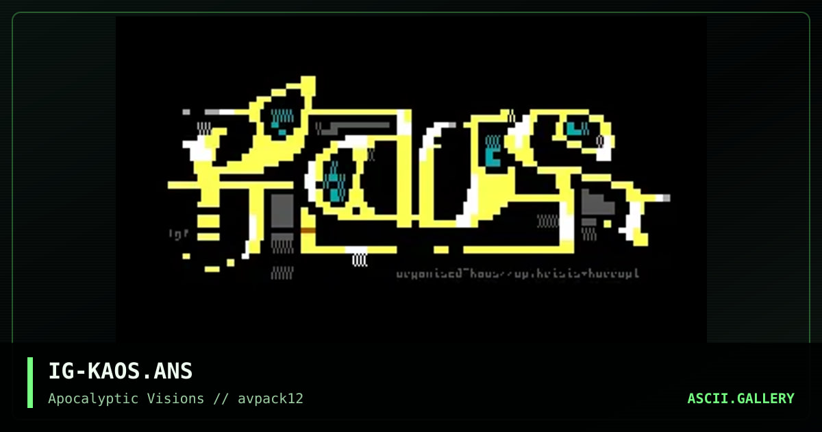 Organised Kaos, by insurge, 1996