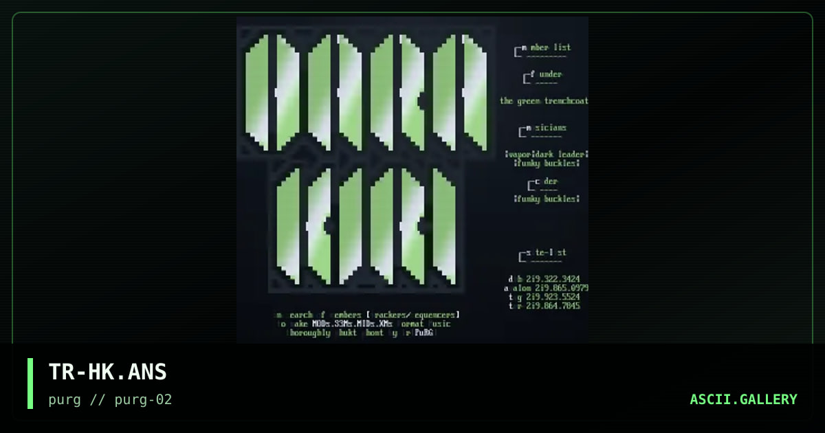 TR-HK.ANS, by the reaper, 1996