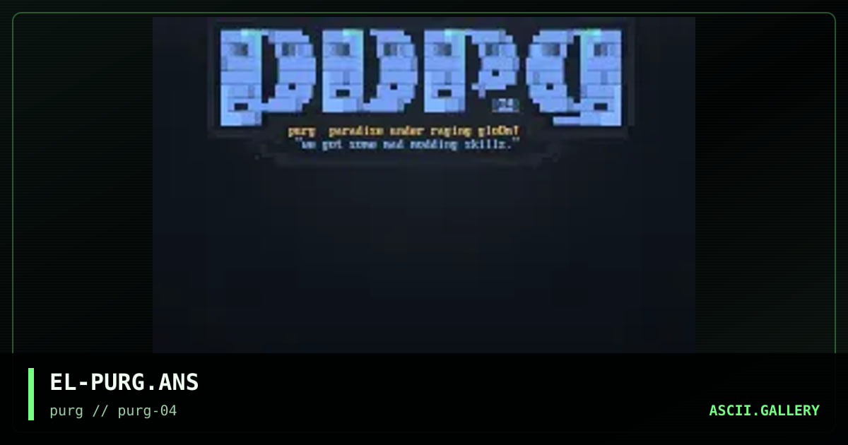 purg logo, by elendil, 1996