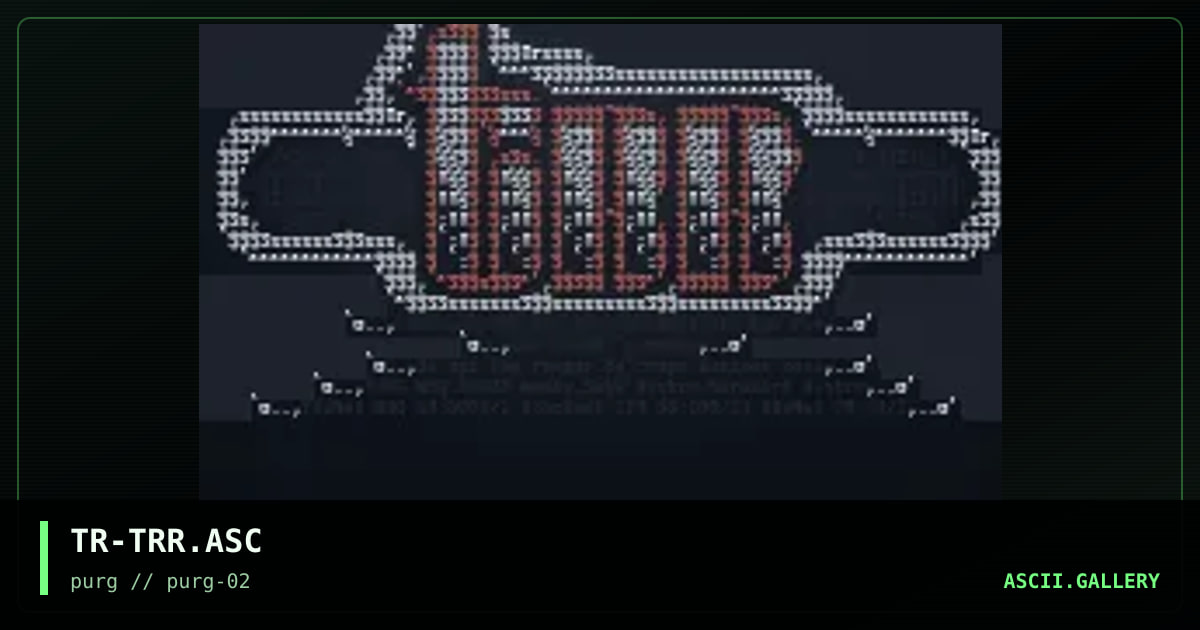 TR-TRR.ASC, by the reaper, 1996