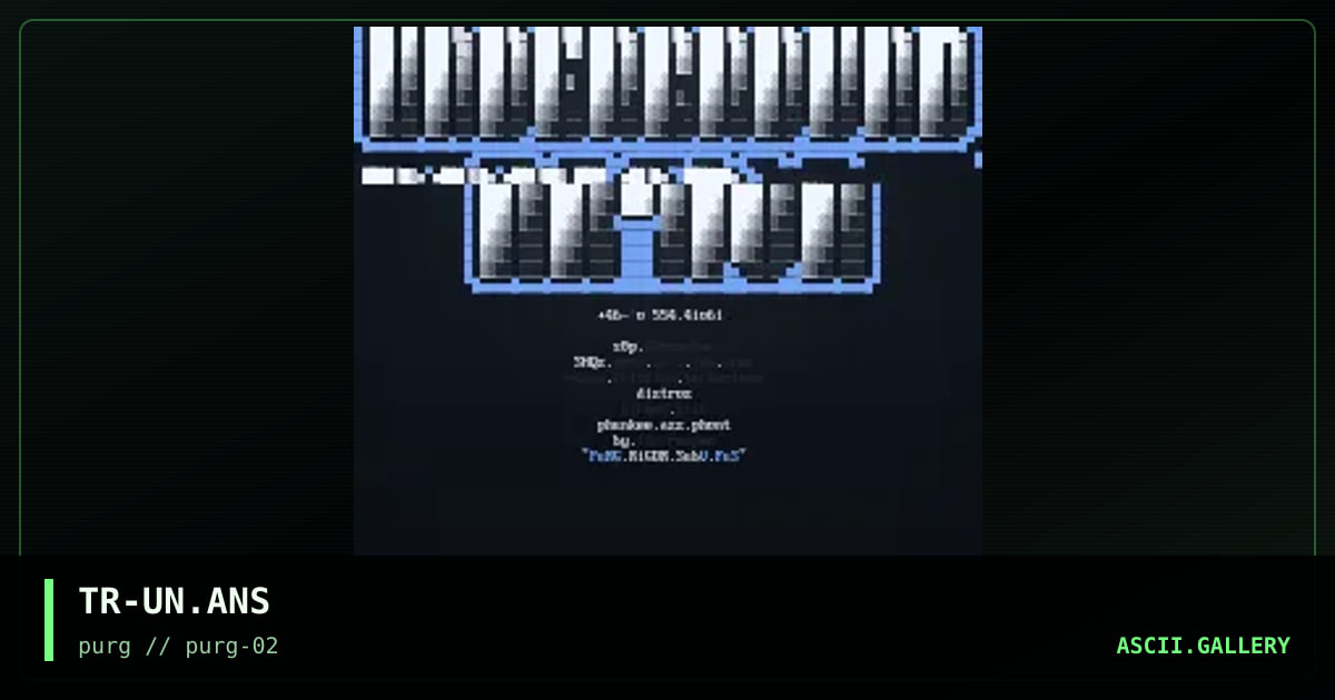 TR-UN.ANS, by the reaper, 1996