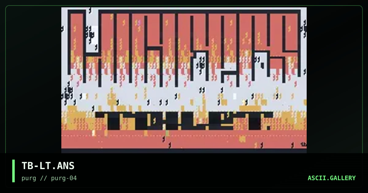 Lucifer's Toilet, by trebor, 1996