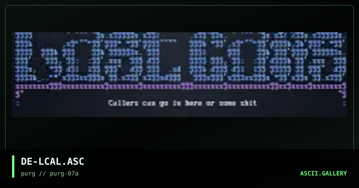 DE-LCAL.ASC, by deadpool, 1997
