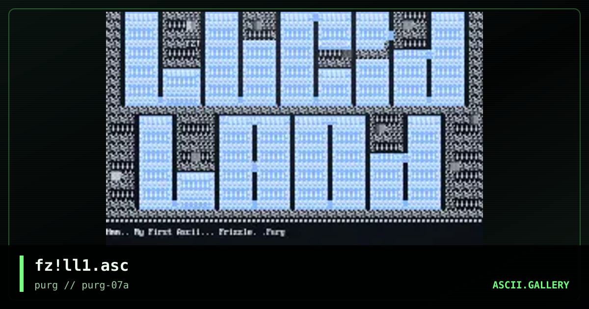 Lucid Lascii, by frizzle, 1997