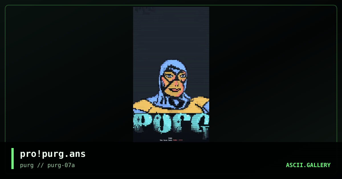 Purg Promotional, by propane, 1997