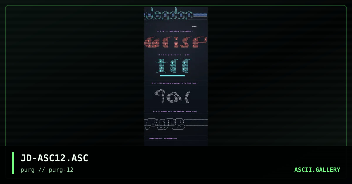 ascii colly, by jandor, 1998