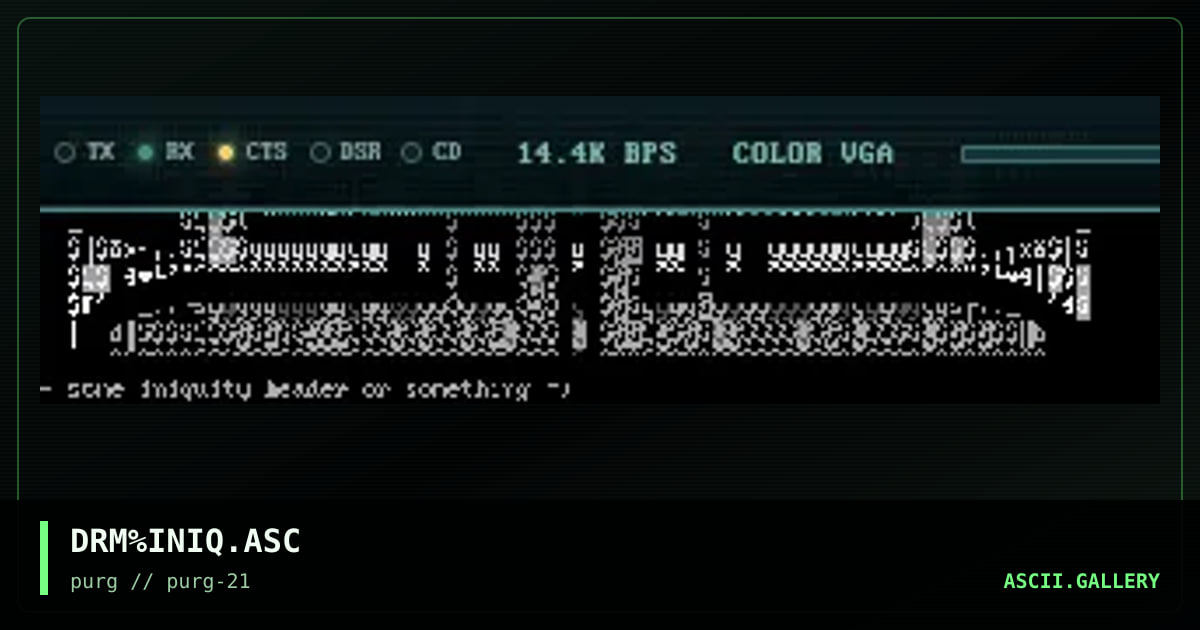 DRM%INIQ.ASC, by dorm, 1997