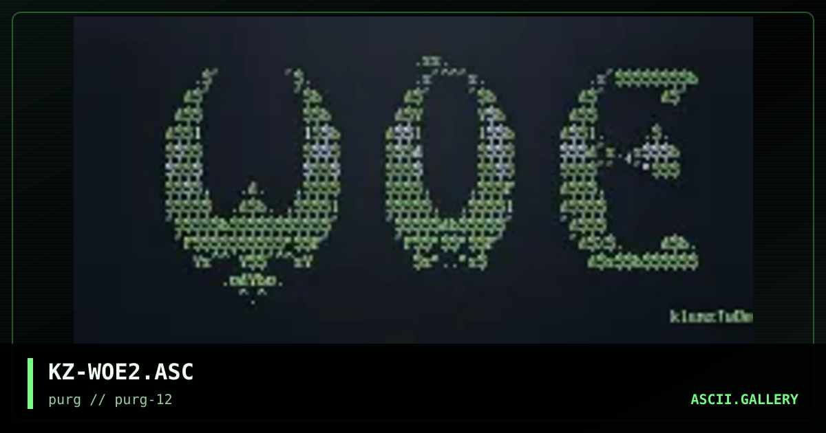 woe, by klumzee, 1998