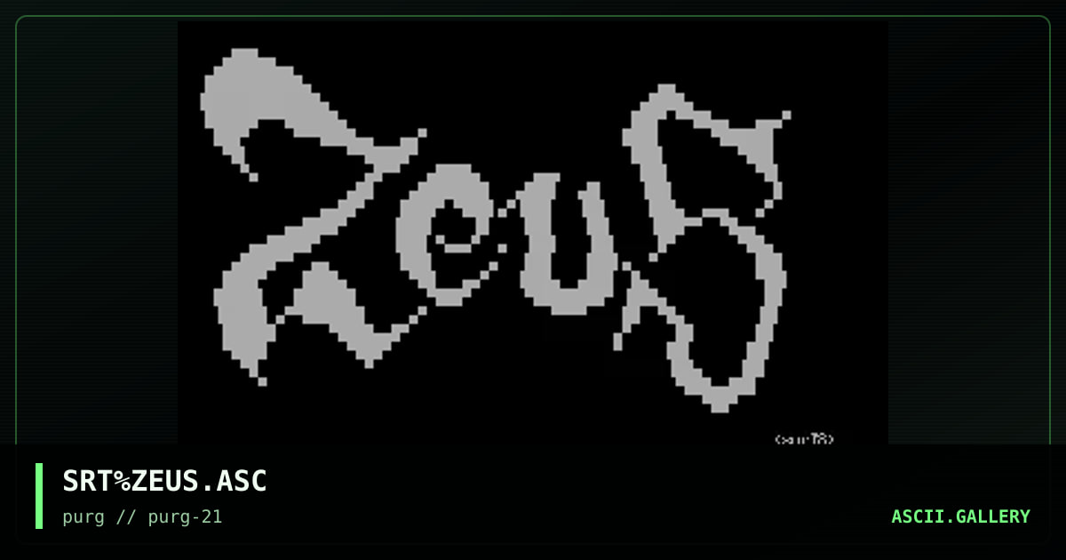 SRT%ZEUS.ASC, by sort8, 1997