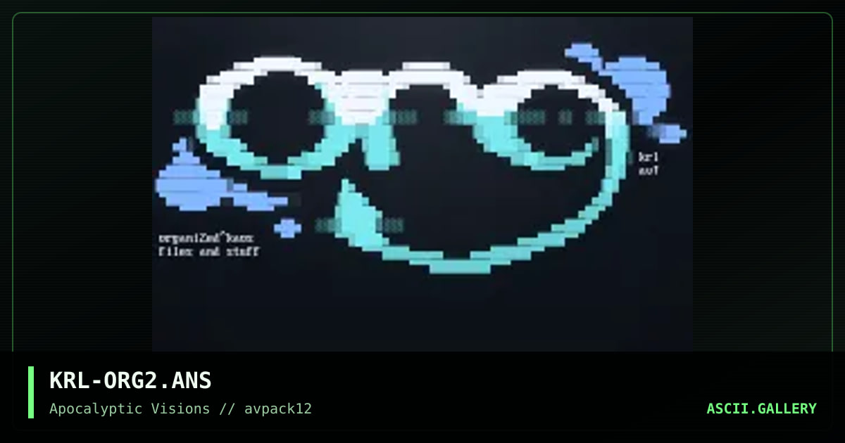 organised kaos, by mr krinkle, 1996