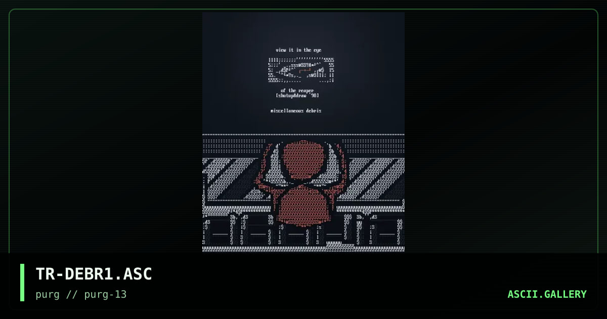 TR-DEBR1.ASC, by the reaper, 1998