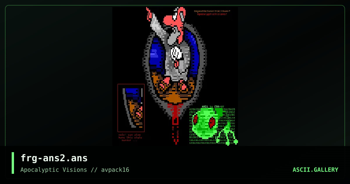 Repent! (v1) (50 line mode), by frg, 1997