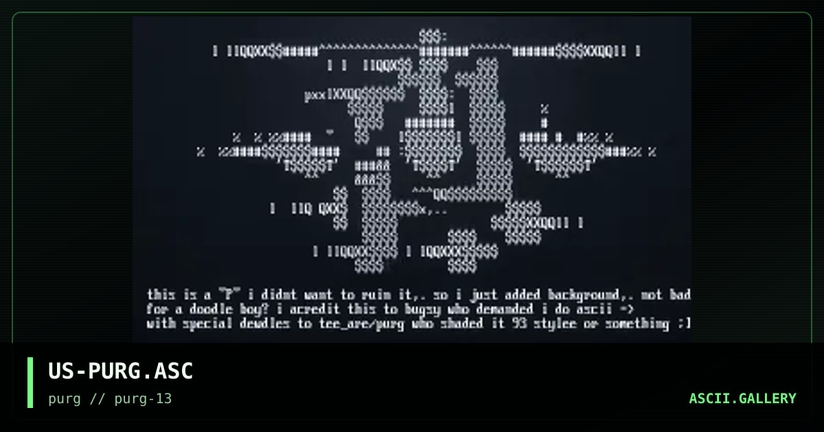 US-PURG.ASC, by the reaper, toon xillion, 1998