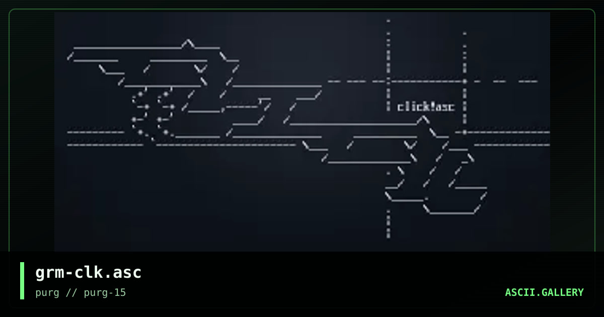 grm-clk.asc, by grandmaster mojo, 1998