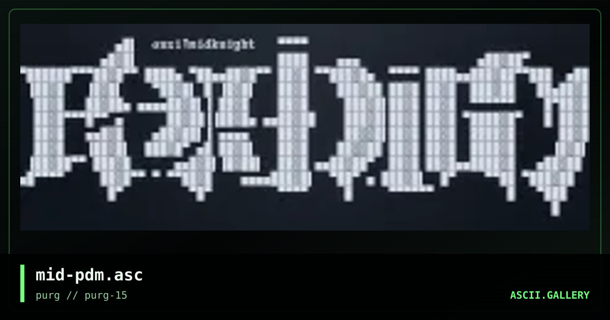 mid-pdm.asc, by midknight, 1998