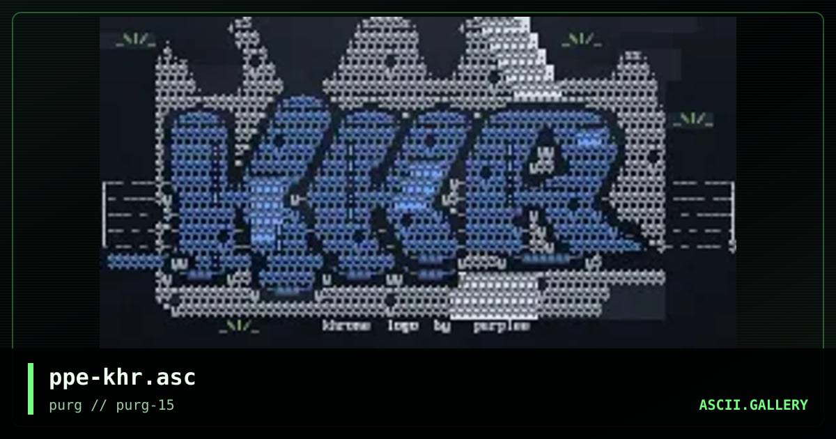 ppe-khr.asc, by purplee, 1998